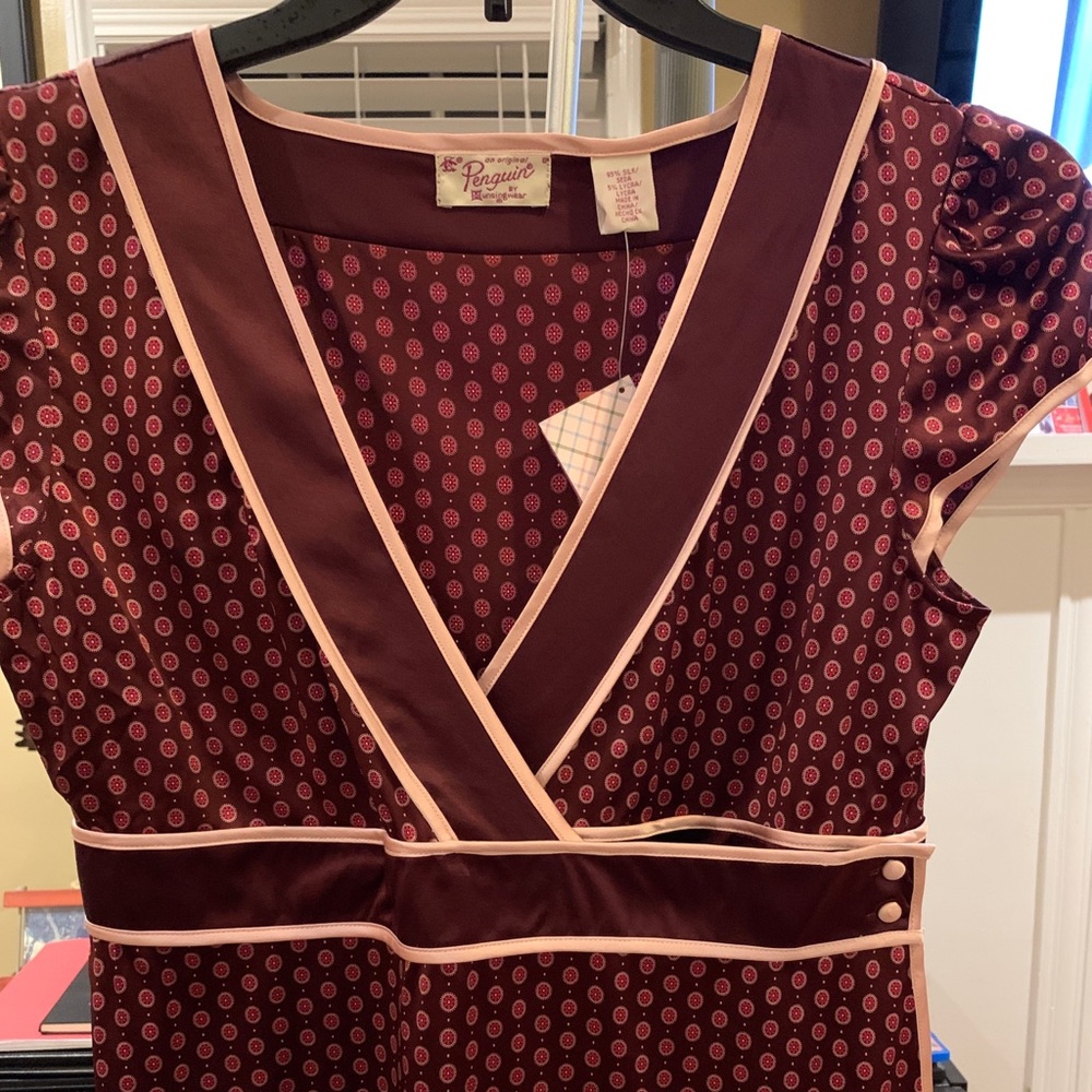 Original Penguin silk blouse NWT size 6
